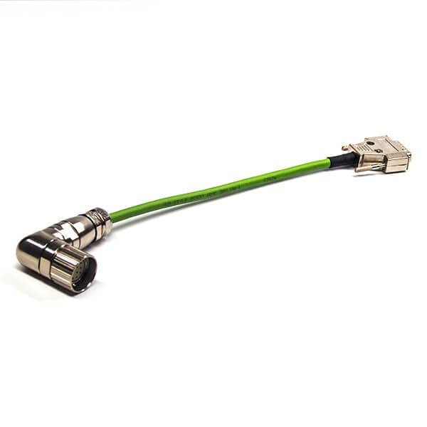 Servo Pan Tilt - DB15-pins mannelijke stekker naar haaks M23