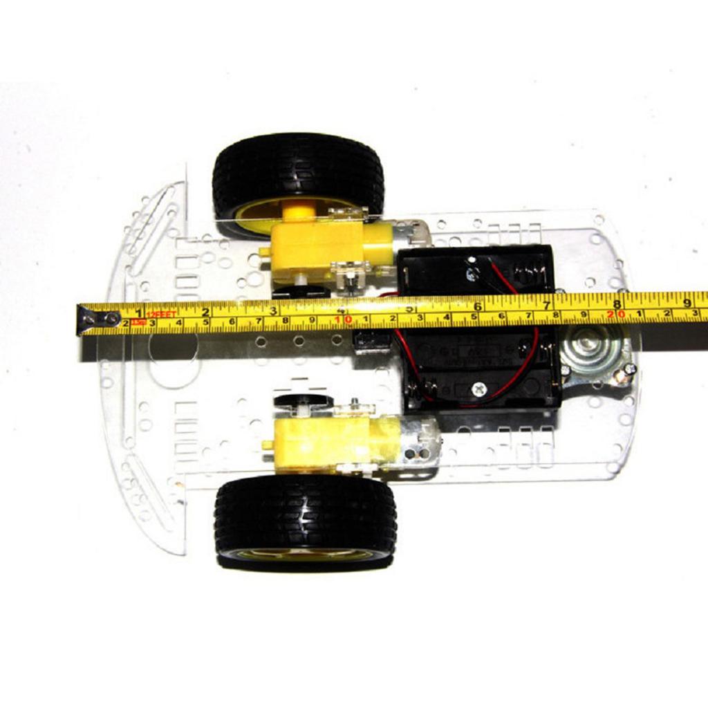 Robot Car Kit - 2WD robotauto-chassisbouwset met snelheidsencoder voor STEM