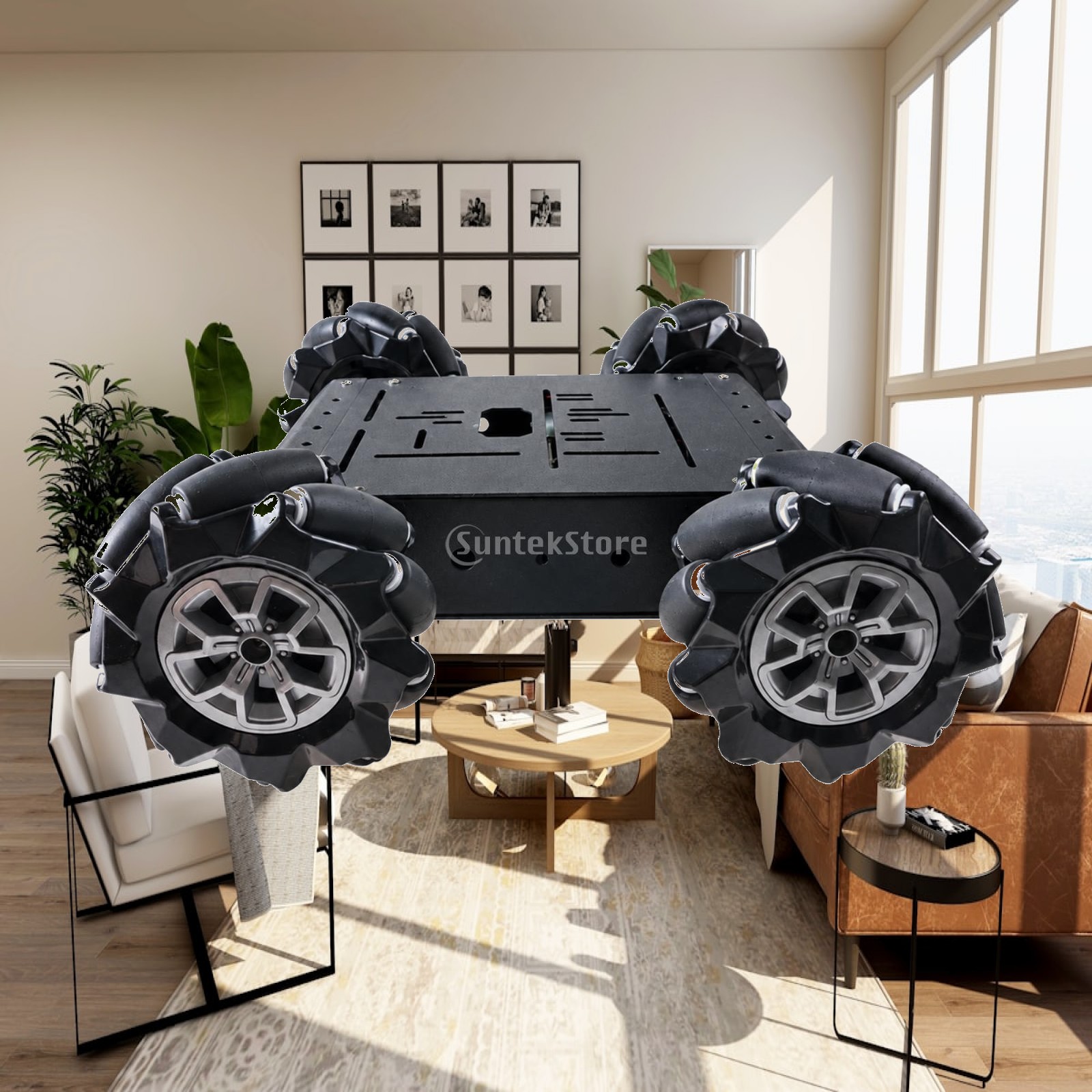Robot Car Kit - Veelzijdig RC-chassis met vierwielaandrijving en tandwielmotoren,