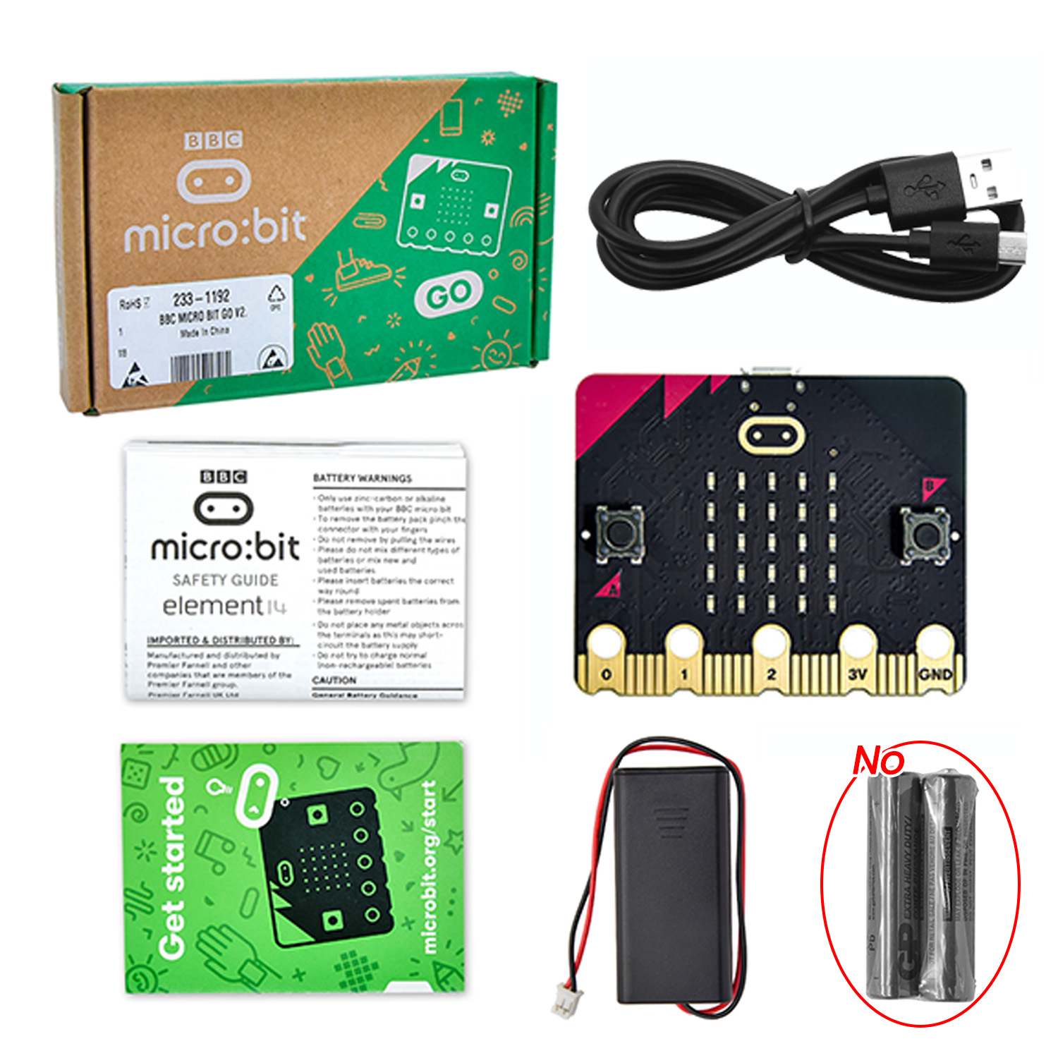 Microbit Robot - Originele BBC Micro Bit V2 Development