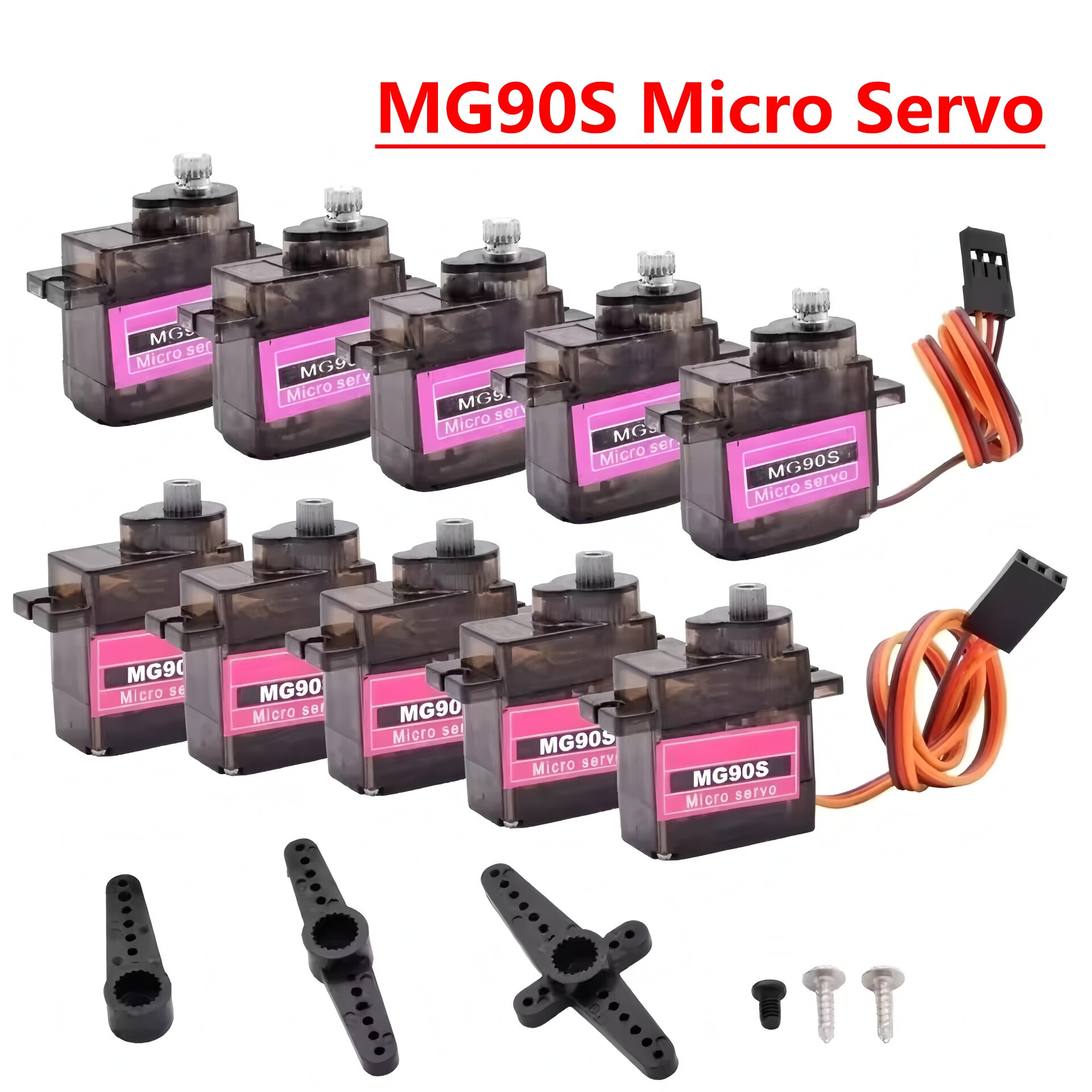 Servo Sg90 - 4/5/10/20pcs MG90S Micro Servomotor Metal Gear