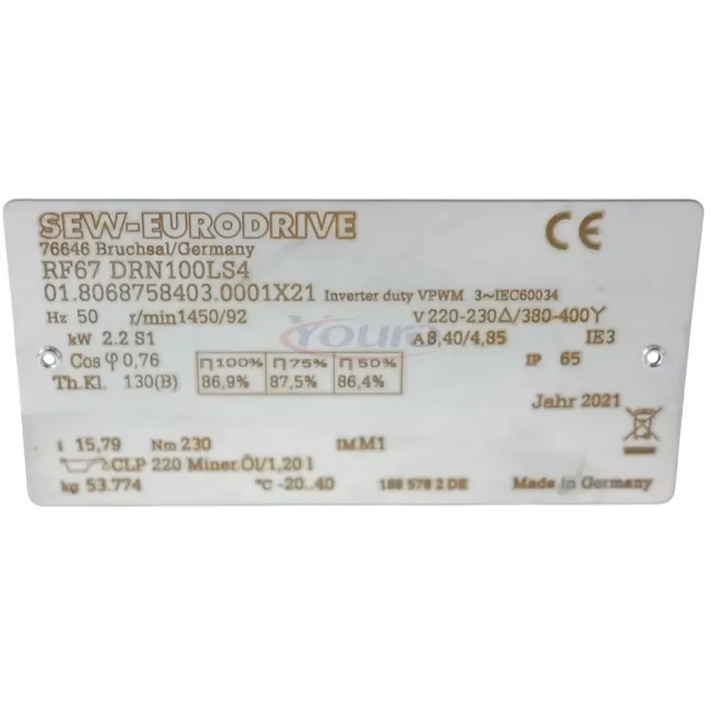 voor SEW EURODRIVE RF67 DRN100 - Geared Motor recensie en prijs