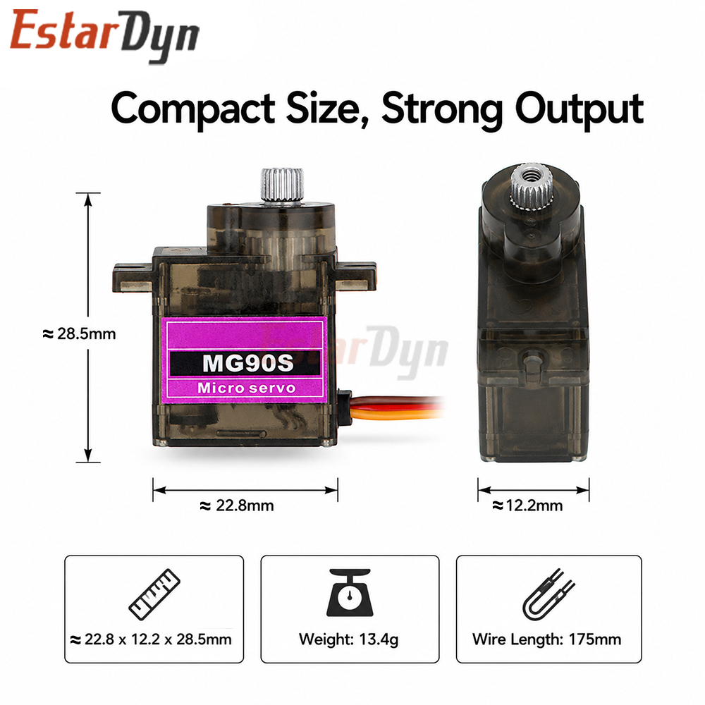 Estardyn MG90S Digitale Metal  - Servo Sg90 recensie en prijs