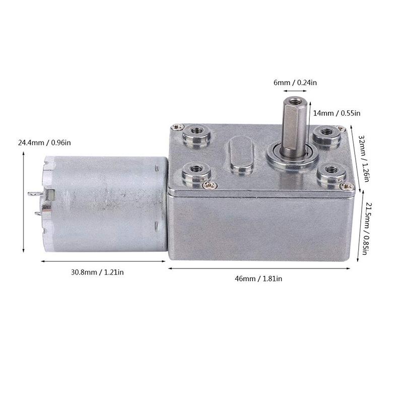 370 Omkeerbare Wormwielmotor m - Dc Motor recensie en prijs