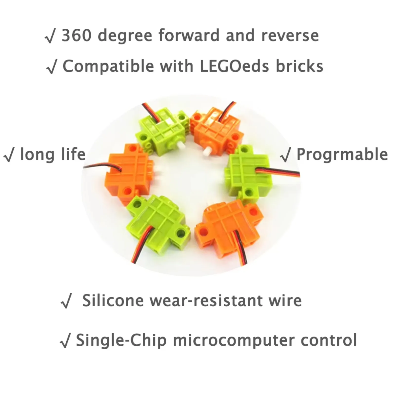 4 stuks Geekservo 360 graden c - Microbit Robot recensie en prijs