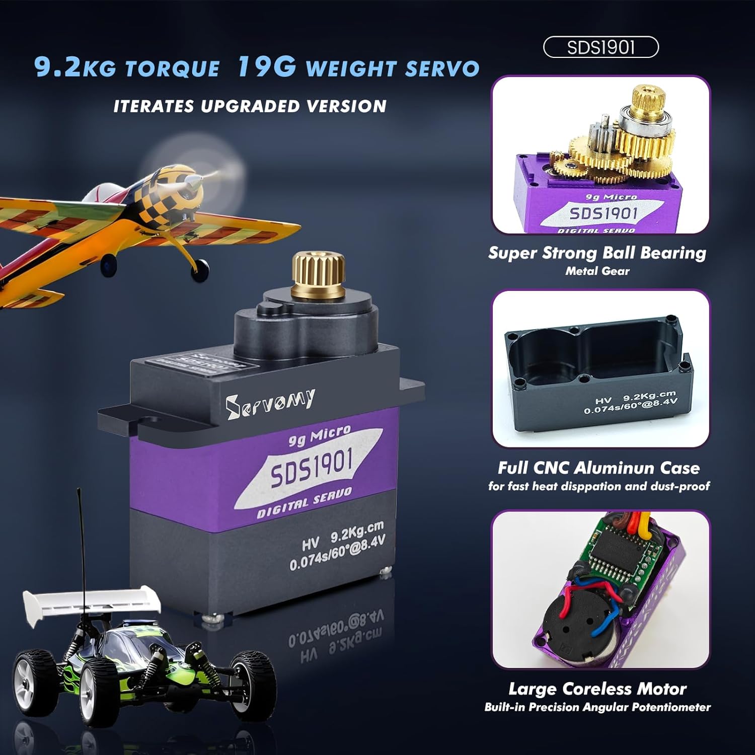 SERVOMY-SDS1901 Digitale 9G Mi - Servo Sg90 recensie en prijs