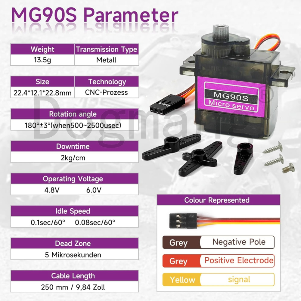 MG90S Servo 1/2/4/10/20/50 Stu - Servo Sg90 recensie en prijs