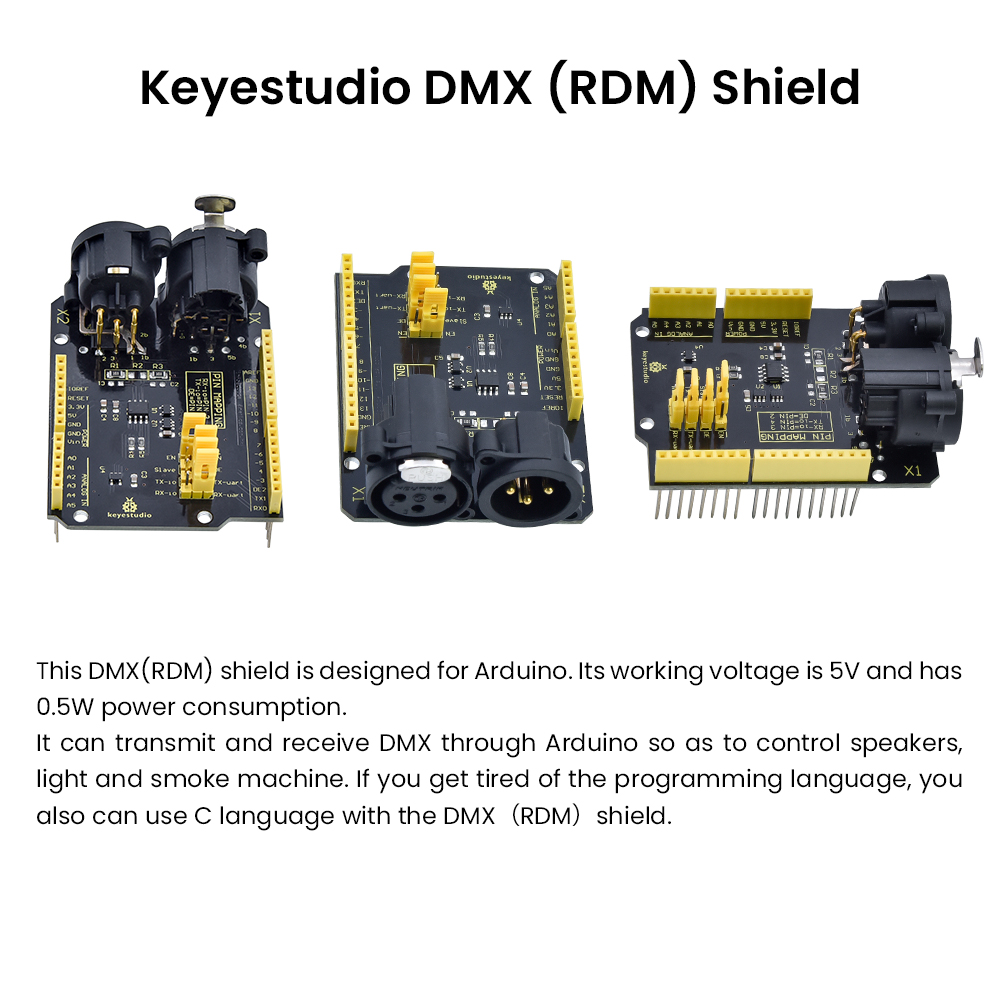 NIEUWE Keyestudio 5V DMX (RDM) - Microbit Robot recensie en prijs